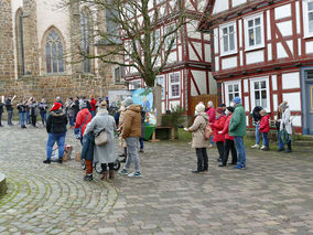 Ökumenische Feier des „Weihnachtsfriedens“ in Naumburg (Foto: Karl-Franz Thiede)